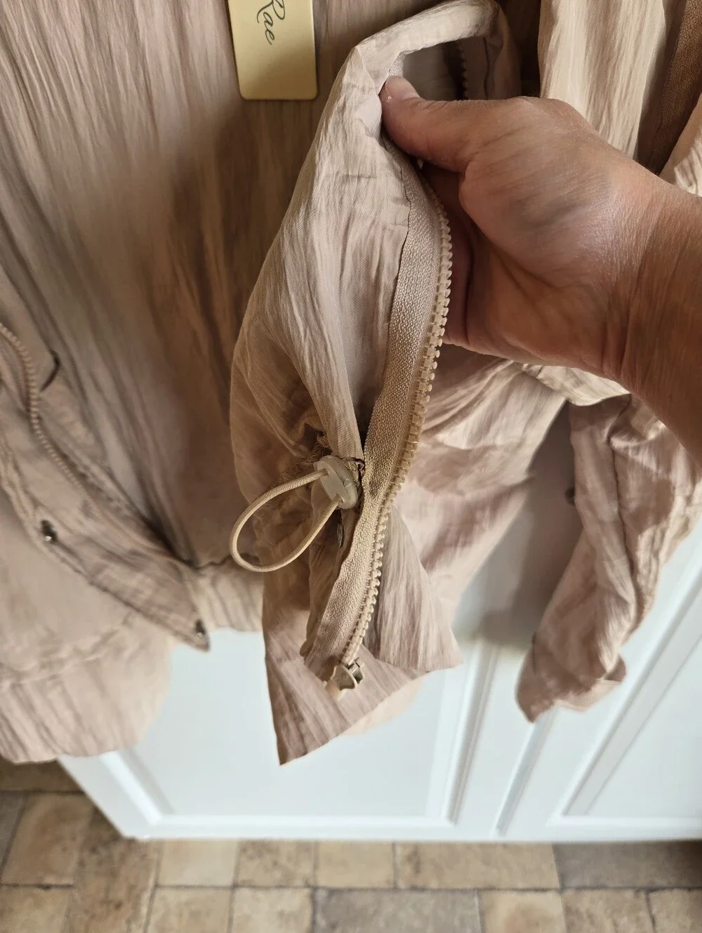 Women's Light Pink Hooded Jacket